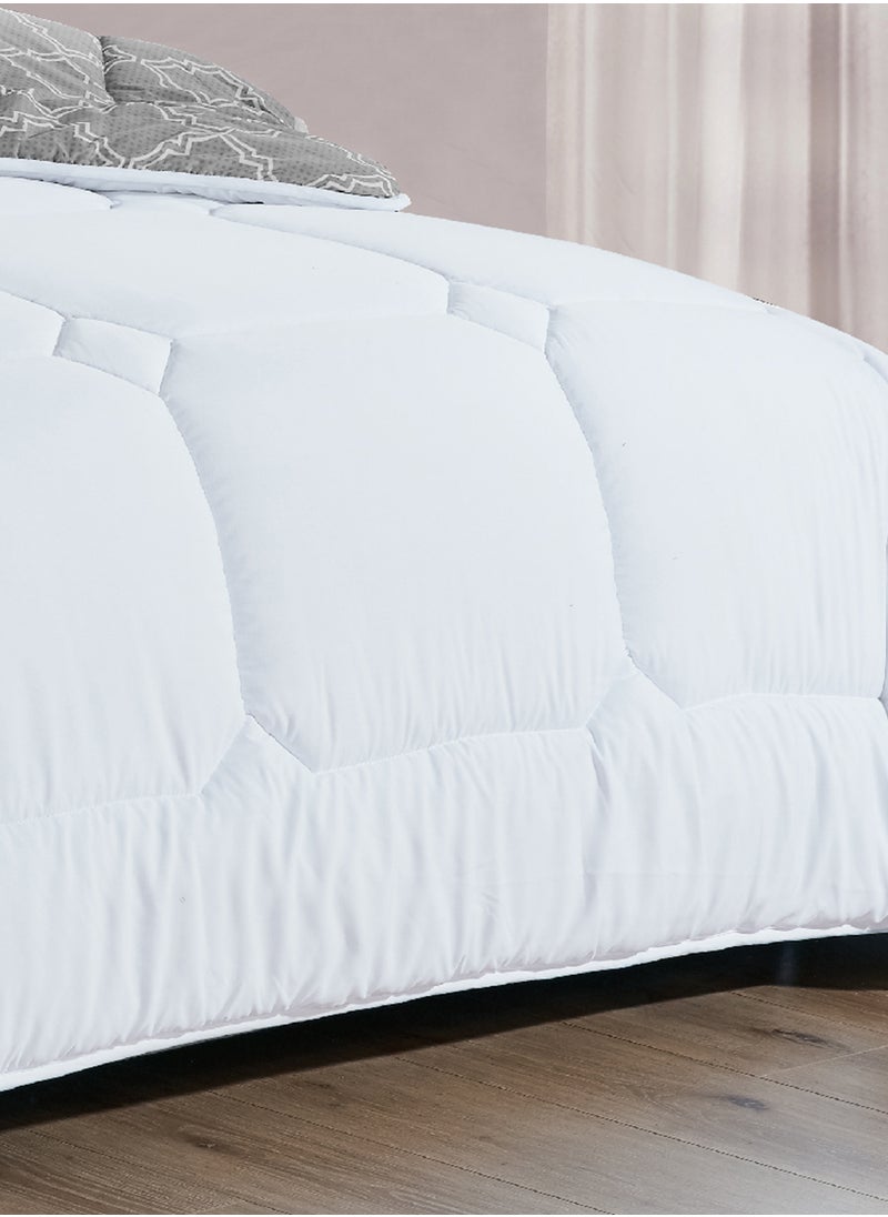 Moon - Bed In A Bag Medium Filling King Size Comforter Set, 10 Pcs Floral Bedding Set Size 220 X 240 Cm with Comforter, Quilted Bed Skirt, Pillowcases, Cushion & Bedroom Slipper, Multicolor - Image 1