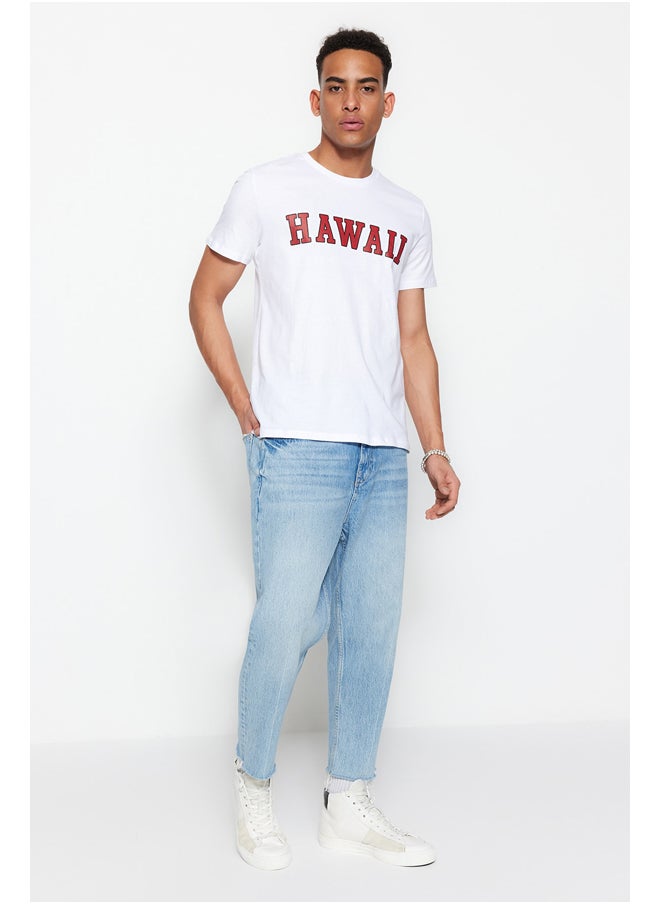 trendyol - Man T-Shirt White - Image 1