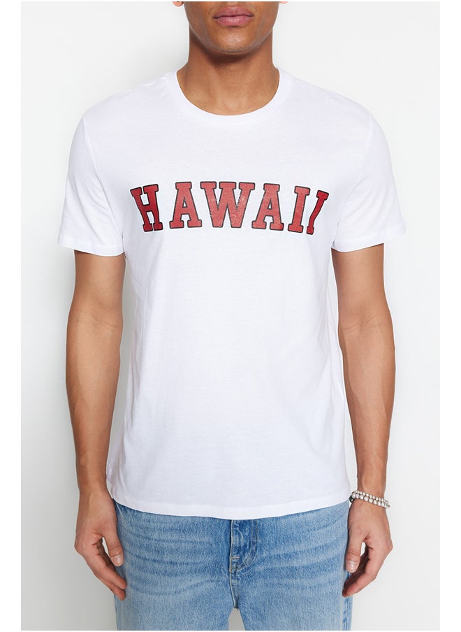 trendyol - Man T-Shirt White - Image 1