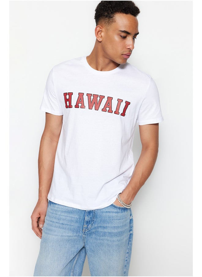 trendyol - Man T-Shirt White - Image 1
