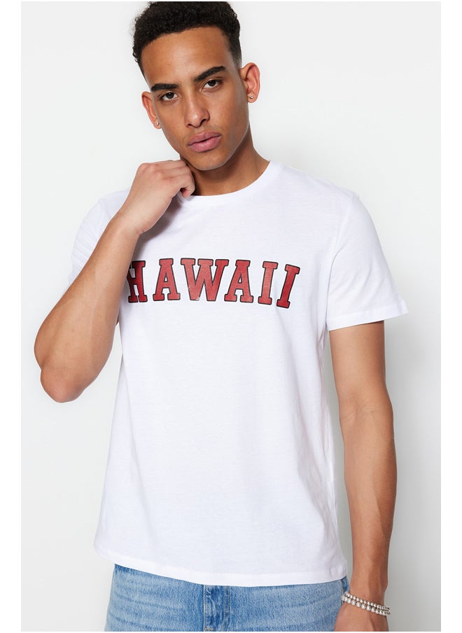 trendyol - Man T-Shirt White - Image 1