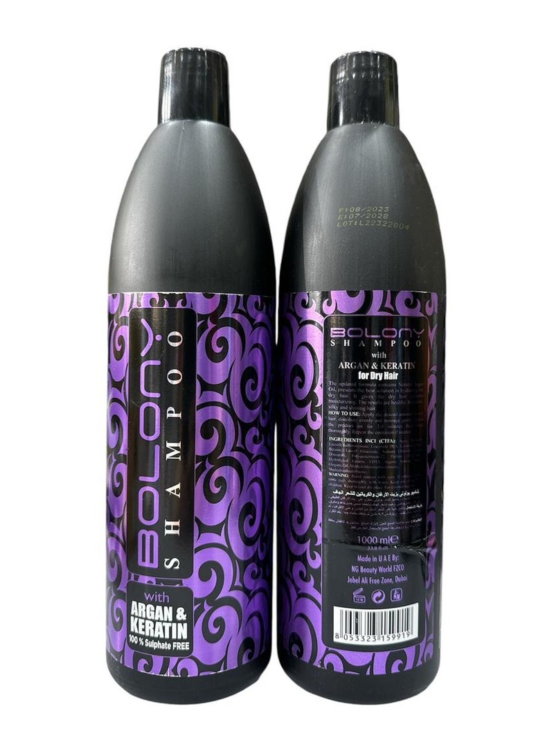 BOLONY Shampoo With Argan & Keratin 1000ml