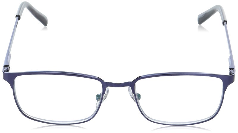 Foster Grant Men's Braydon Multifocus Rectangular Reading Glasses, Matte Navy Blue/Transparent, 54 mm + 1.5 - Image 2
