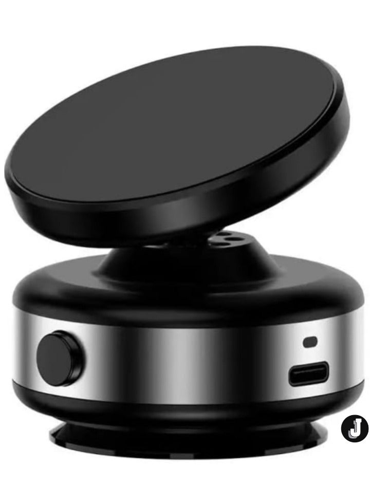 JAJEEK "New Wireless Vacuum Suction Magnetic Car Phone Holder – 360° Rotation, Multi-Functional Secure Car Mount for Easy and Stable Phone Use on the Go (Black)" - Image 1