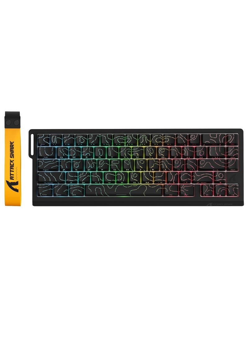 Attack Shark X68HE PRO Rapid Trigger Wireless Gaming Keyboard and X11 Mouse, 8K Polling Rate,Hall Effect Magnetic Switch Keyboard, Tri-Mode Mouse with Magnetic Charging Dock, 22000 DPI for PC Mac - Image 2