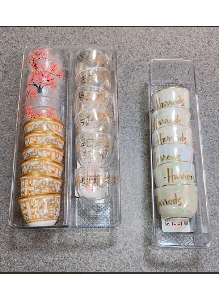 Generic Set of 2 transparent Cup and spoon organizers  - Image 2