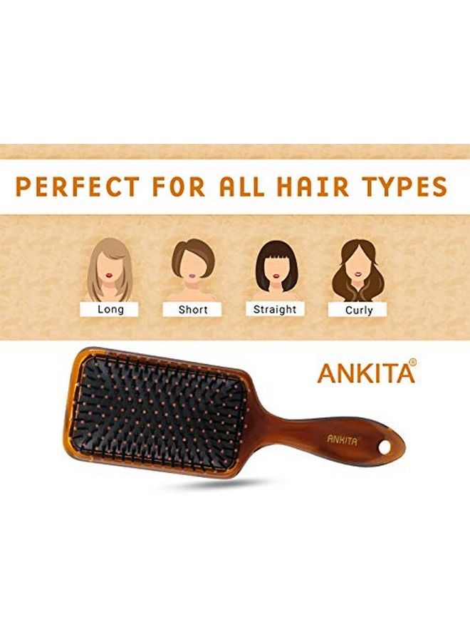 Ankita Hair Brush with Nylon Bristle AllPurpose Colors May Vary (144 Shell) by Chhavi Creation - Image 5