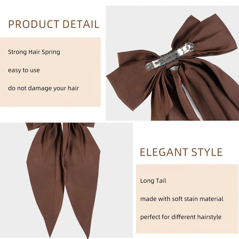 Tobeffect Hair Ribbon Clips with Long Tails - 8 PCS Cute Vintage Accessories for Women and Girls - Image 5