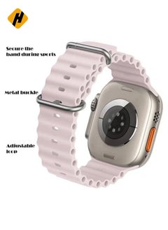 HuHa Sport New Silicone Band Compatible with Apple Watch Ultra Ocean 42/44/45/49mm Strap for iWatch Series Ultra 8 7 6 5 SE  - Image 3
