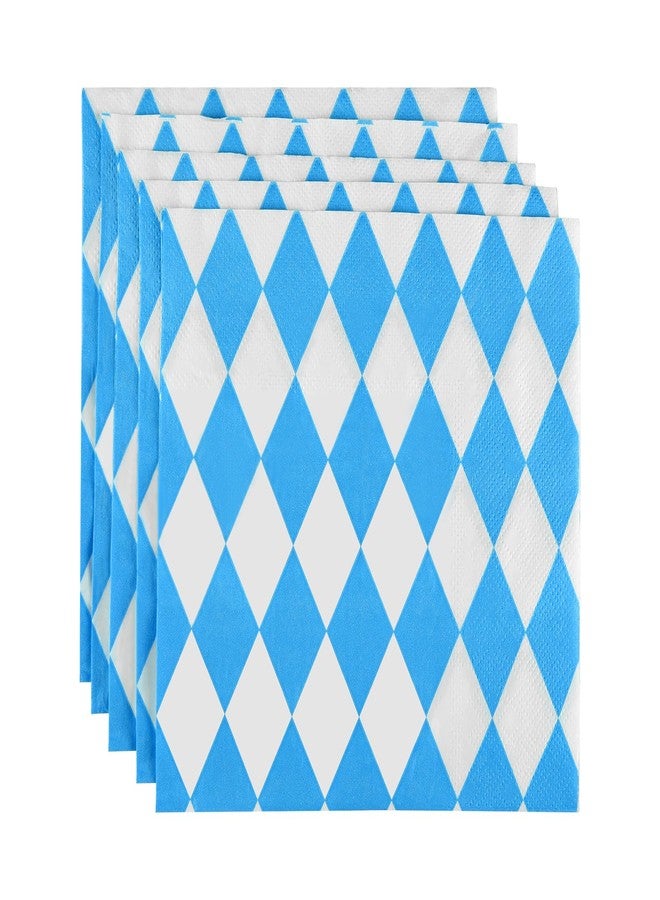 ASTARON أستارون 60 قطعة من مناديل بافاريا لتزيين حفلة أكتوبر - 33x33 سم ورق قابل للتصرف لتزيين طاولات خيام البيرة في ميونيخ - مستلزمات مهرجان البيرة الألماني - Image 1