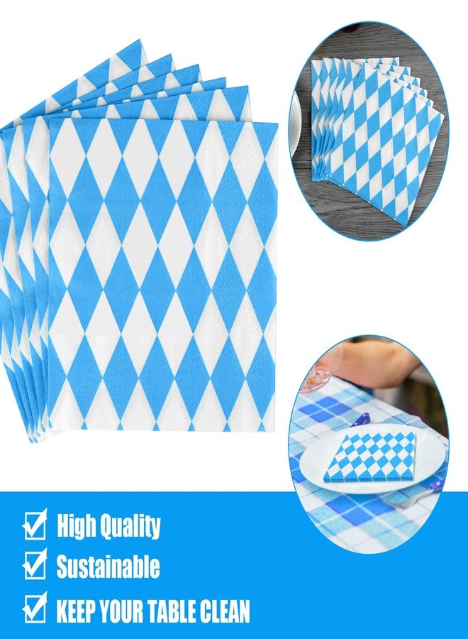 ASTARON أستارون 60 قطعة من مناديل بافاريا لتزيين حفلة أكتوبر - 33x33 سم ورق قابل للتصرف لتزيين طاولات خيام البيرة في ميونيخ - مستلزمات مهرجان البيرة الألماني - Image 3