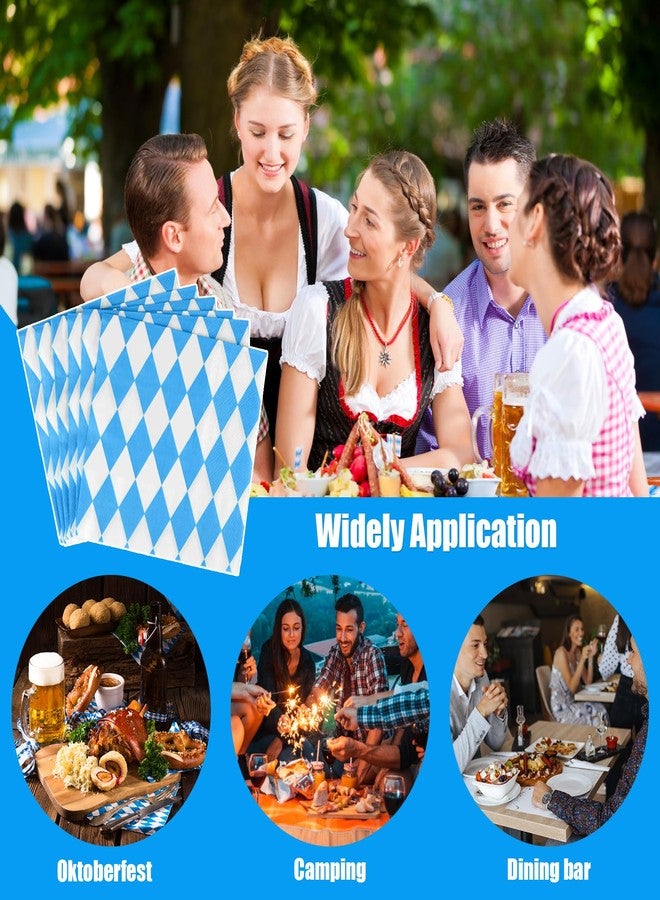 ASTARON أستارون 60 قطعة من مناديل بافاريا لتزيين حفلة أكتوبر - 33x33 سم ورق قابل للتصرف لتزيين طاولات خيام البيرة في ميونيخ - مستلزمات مهرجان البيرة الألماني - Image 4