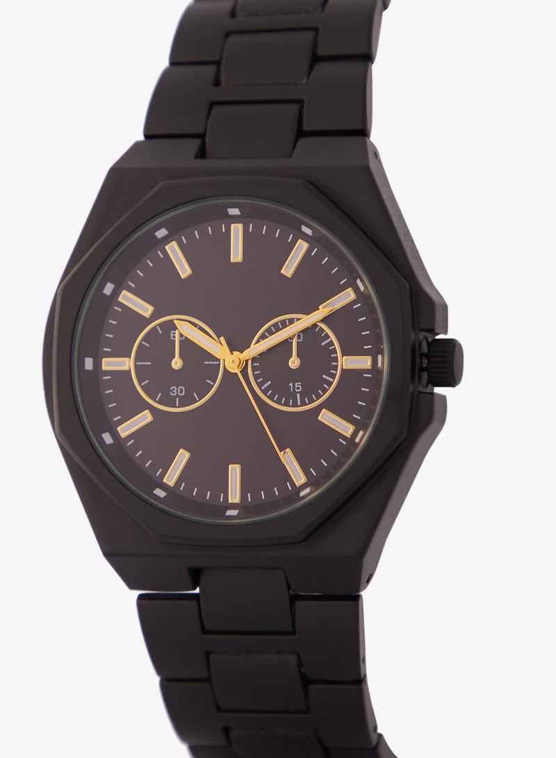 روبرت وود ساعة يد معدنية بعقارب - Image 2