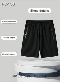 Men's Slant Pockets Drawstring Waist Swimming Trunks Beachwear Beach Five Point Casual Pants Sports Running Boxer Swim Shorts Swimsuit Summer Pure Black - pzsku/ZE8F88C08E9B4BABDE72FZ/45/_/1661759074/1303cf6b-fa10-4bb9-823f-7acce3632d37