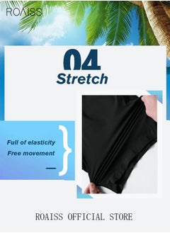 Men's Slant Pockets Drawstring Waist Swimming Trunks Beachwear Beach Five Point Casual Pants Sports Running Boxer Swim Shorts Swimsuit Summer Pure Black - pzsku/ZE8F88C08E9B4BABDE72FZ/45/_/1661759074/8c53a22c-a767-445f-9757-8a4d9bbba442