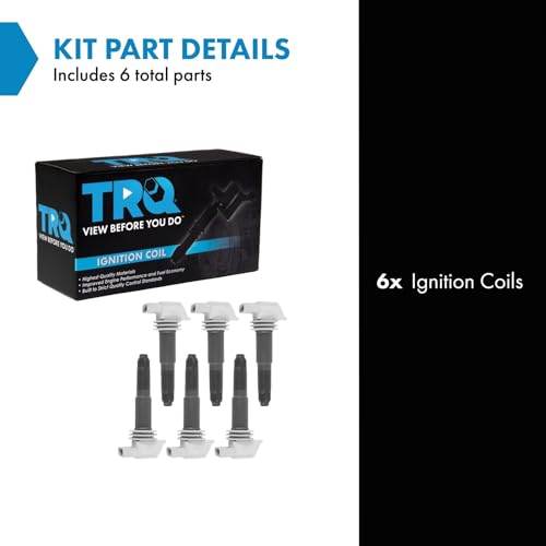 TRQ Ignition Coil Set 6 Piece Compatible with 0919 Porsche 911 0916 Boxster 0916 Cayman - Image 3