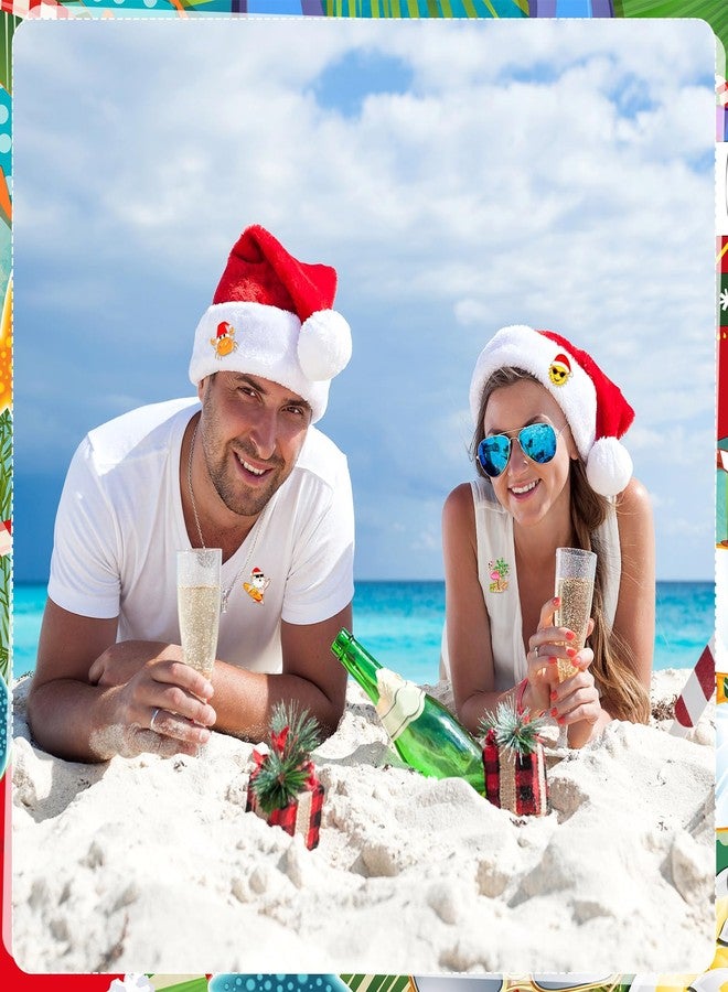 CraftyDreamMpcs 40 Pcs Christmas July Pins Bulk for Backpacks Summer Christmas Enamel Pins Holiday in July Brooches Beach Hawaiian Themed Party Accessories - Image 3