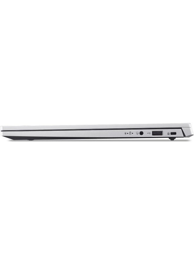 أيسر Aspire Lite Laptop with 15.6" FHD IPS Slimbezel Display, Intel Core 3 N350, 8 GB DDR4 RAM, 128 GB SSD, Intel Graphics, Windows 11 Home , English Keyboard, Light Silver English silver - Image 4