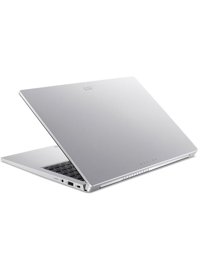 أيسر Aspire Lite Laptop with 15.6" FHD IPS Slimbezel Display, Intel Core 3 N350, 8 GB DDR4 RAM, 128 GB SSD, Intel Graphics, Windows 11 Home , English Keyboard, Light Silver English silver - Image 3