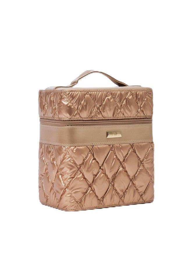 SHAMAX Hard Shell Vanity Box Makeup Organizer Bag for Women Multi-Layer Trays - Image 1