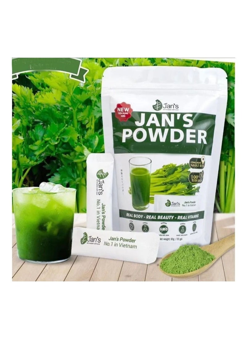 Jans - JAN’S Freeze Dried Celery Powder Detox & Weight Loss - Image 1