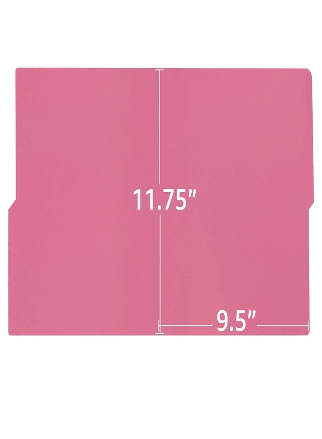 UOFFICE File Folder, Letter Size, 1/2 Cut Tab, 25 Pack (Pink) - Image 3