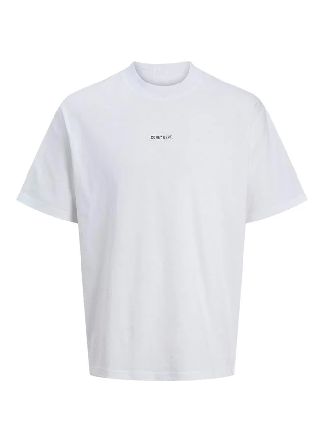 JACK & JONES Back Slogan Print Crew Neck T-Shirt
