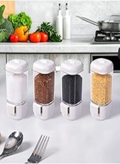 3 Function Spice Dispenser Great Fit All Seasoning Spices By Pressing Or Measuring The Pointer For The Correct Quantity - 2 Pieces