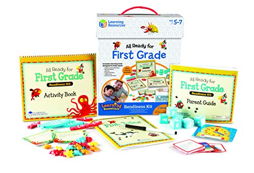 Learning Resources All Ready for First Grade Readiness Kit, Back to School Activities, School Preparation Toys, Homeschool, 32 Page Guide Included, Ages 5+ - Image 1