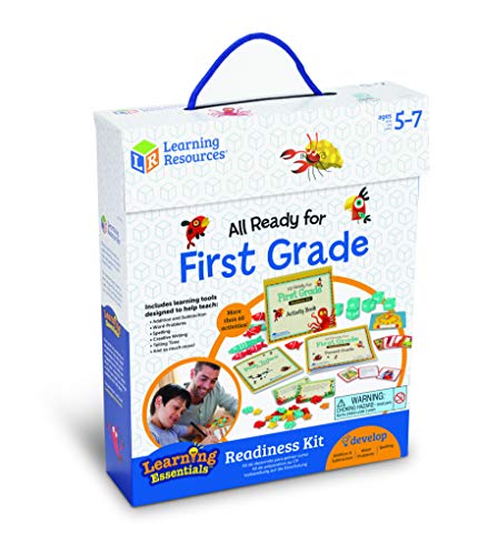 Learning Resources All Ready for First Grade Readiness Kit, Back to School Activities, School Preparation Toys, Homeschool, 32 Page Guide Included, Ages 5+ - Image 4