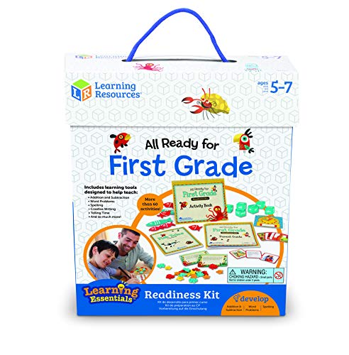 Learning Resources All Ready for First Grade Readiness Kit, Back to School Activities, School Preparation Toys, Homeschool, 32 Page Guide Included, Ages 5+ - Image 2