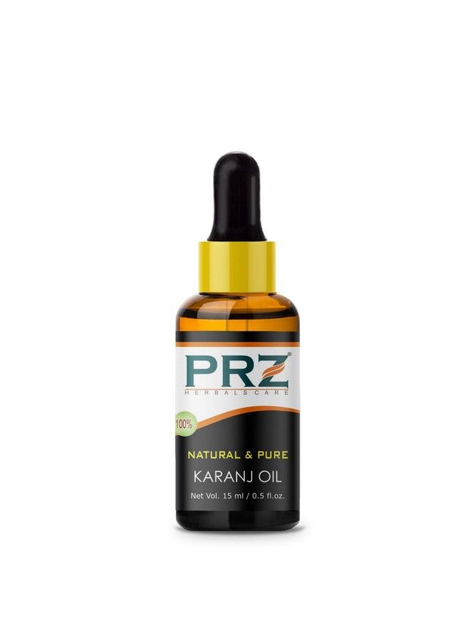 PRZ Karanj Seed Cold Pressed Carrier Oil Pure Natural Therapeutic Grade Oil For Skin Care & Hair Care 15 Ml - Image 4
