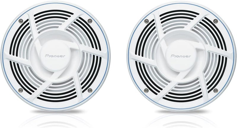 Pioneer PIONEER CAR TSME650FS MESeries 65 inch White Marine Coaxial Speakers Pair 2Way 200 Watt Max Power IPX7 Rated Sports Grille Design  - Image 1