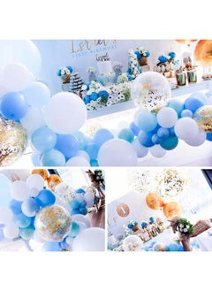 Blue And White Balloons 70 Pcs 12 Inch Sky Blue Balloons Baby Blue Balloons White Balloons Gold Confetti Balloons Boy Baby Shower Decorations For Blue Baby Shower Boy Birthday Toddler Party - pzsku/ZE8F8FAB9F3E743385D8AZ/45/_/1720769645/a79356d3-22a4-45c2-af80-6d7582263123