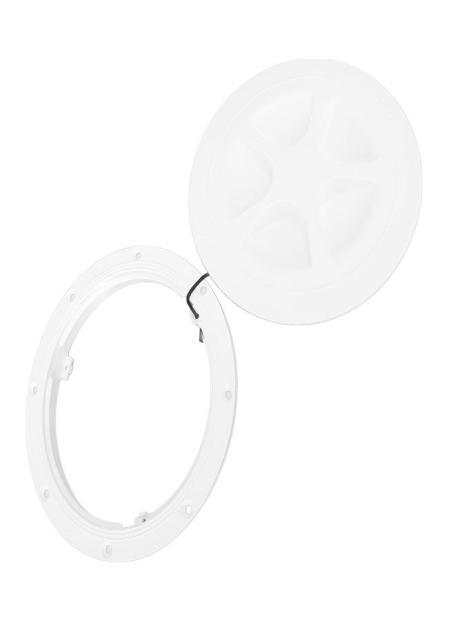 6 Inch Boat Deck Plate Round Circular Type Inspection Deck Plate Lid Detachable Cover for Marine Yacht Kayak White - Image 4