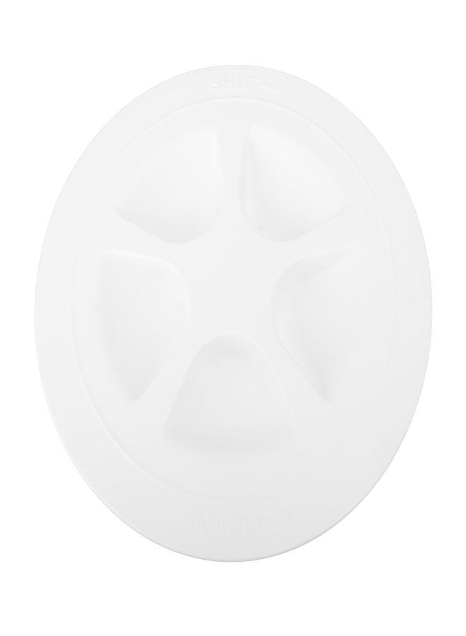 6 Inch Boat Deck Plate Round Circular Type Inspection Deck Plate Lid Detachable Cover for Marine Yacht Kayak White - Image 1