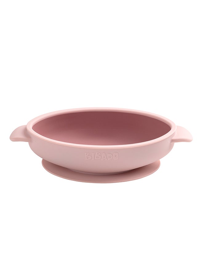 bibado Silicone Suction Bowl, Helps Babies To Grips With Scooping And Independent Feeding Suitable For 6 Months To 3 Years - Blush  - Image 1