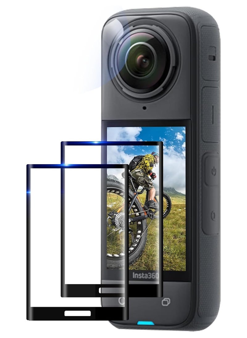 2 Pack Tempered Glass Screen Cover for Insta 360 X5/X4 Action Camera Accessories,Ultra HD,9H Hardness,Scratch Resistant - Image 1