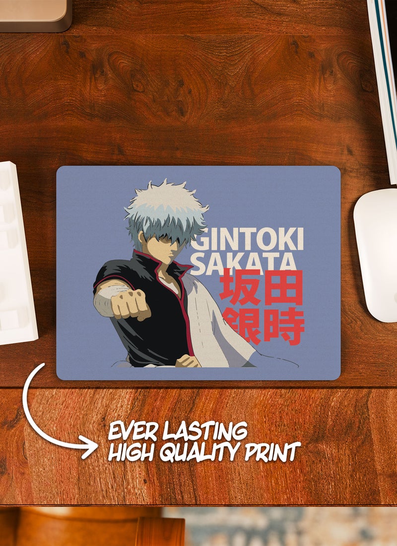 LOUD UNIVERSE Gintama Jar Gintoki Sakata Design Non-Slip Rubber Base Mouse Pad Print Gintama Rectangular Desk Mouse Pad Gintoki Fan Anime Character Fan- - Image 2