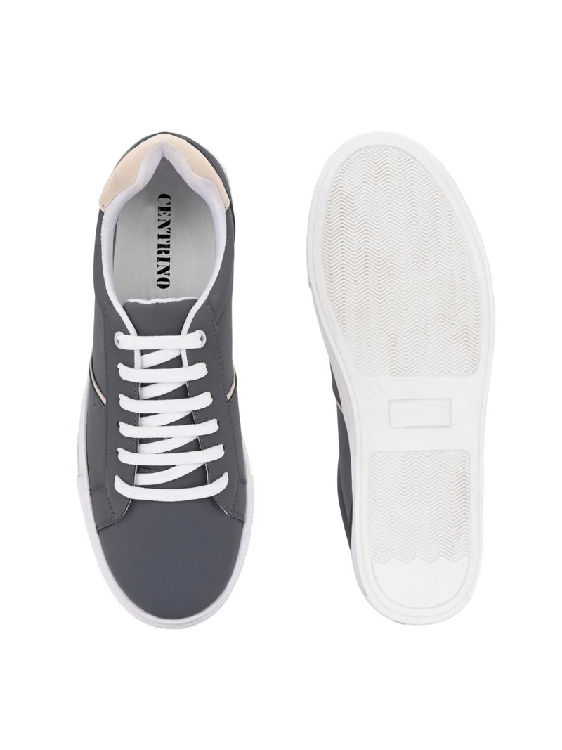 Centrino Women Casual Sneaker | Ultra Soft Cushion | Trendy & Lightweight Design | Low Top Flat Sole | Colorblock Sneakers | White Sneakers Girl Shoes 7610-6 - Image 4
