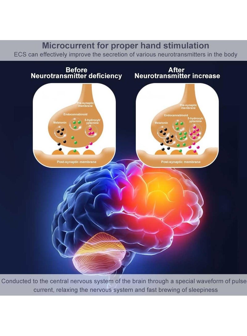 SYOSI Calm Palm Sleep Aid Device USB Charging Holding Sleep Aid Instrument Sleeping Aids Device for Fast and Deep Sleep Mini Hand Held Sleeping Aids Device for Insomnia Relief Relieve Anxiety - Image 5
