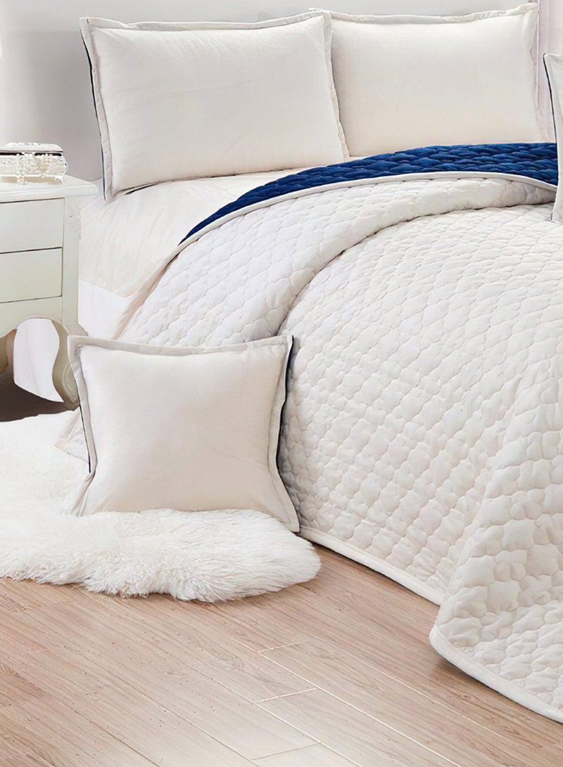 Sleep night Soft Velvet Comforter set, 6 Pcs Soft Bedding Set, King Size 220x240cm - Image 3