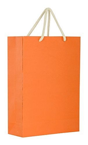 Arrow Paper Bags, Gift Bags for Gifting, Weddings, Birthday,Holiday Presents -Orange (28 cm x 20 cm x 7.5 cm, Pack of 40) - Image 5