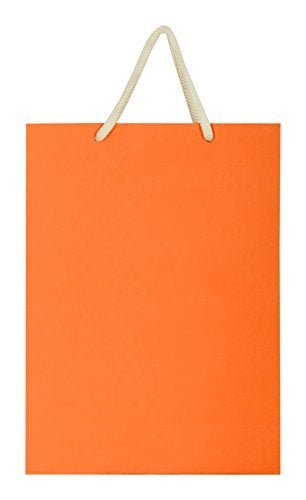 Arrow Paper Bags, Gift Bags for Gifting, Weddings, Birthday,Holiday Presents -Orange (28 cm x 20 cm x 7.5 cm, Pack of 40) - Image 2