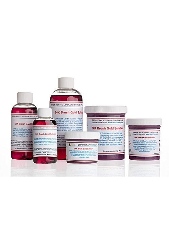Generic - Gold Plating Services 2 oz Liquid 24K Brush Gold Plating Solution - The Fastest Most Durable Best Value Most Consistent Gold Solution from The Most Trusted Name in The Industry Instant Results - Image 1