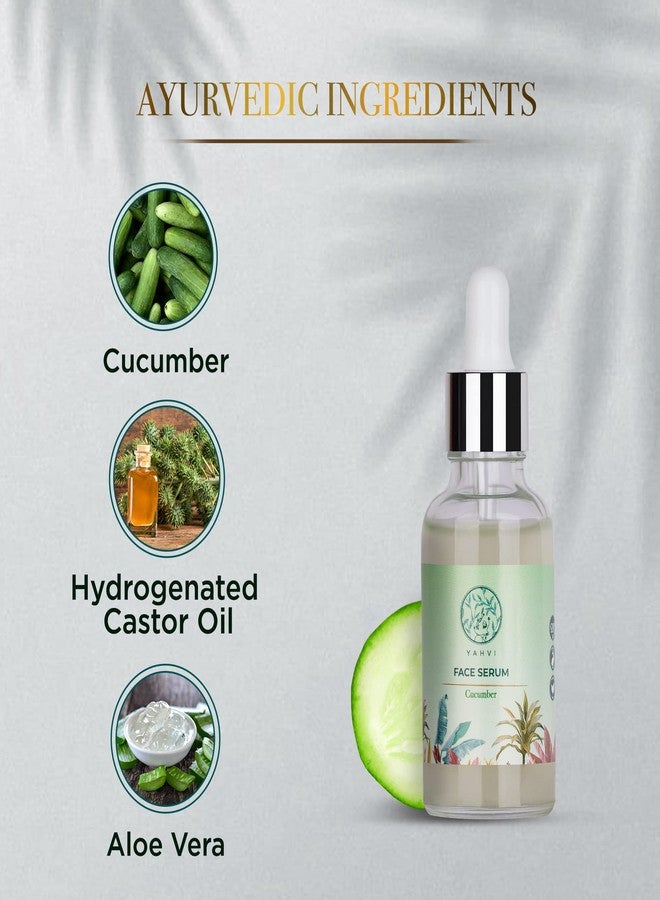 ياهفي سيروم ياهفي للوجه بالخيار | سيروم مضاد لحب الشباب | سيروم مرطب للخطوط الدقيقة والتجاعيد | برائحة الزهور المنعشة - 30 مل - Image 3