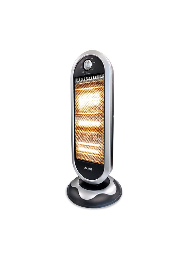 Halogen Heater, 1200 Watts, Oscillation Function, Wide Angle Heat Reflector 3 Heat Level
