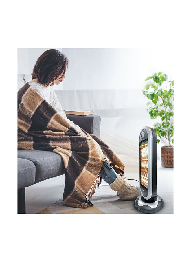 Halogen Heater, 1200 Watts, Oscillation Function, Wide Angle Heat Reflector 3 Heat Level