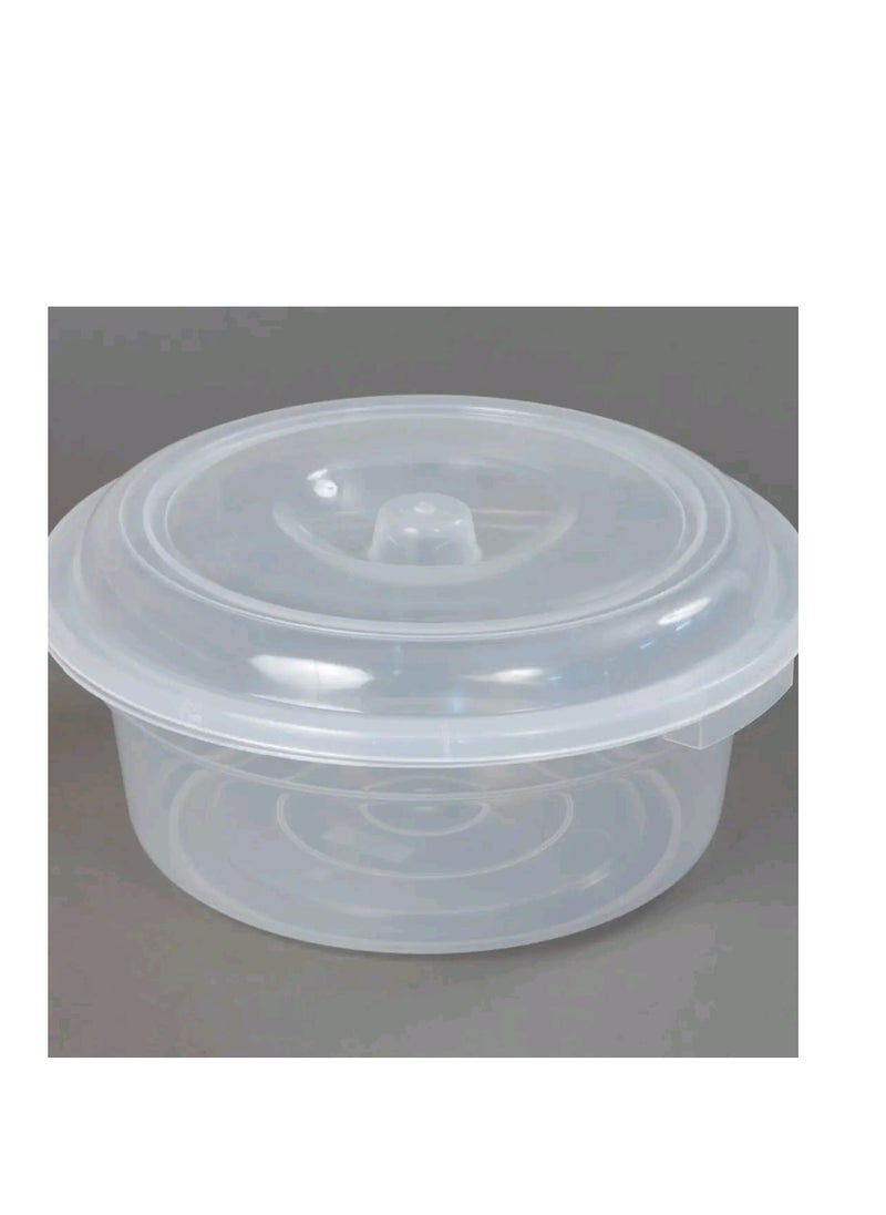 Generic Plastic Food Container with Lid, Clear 30x15  - Image 2