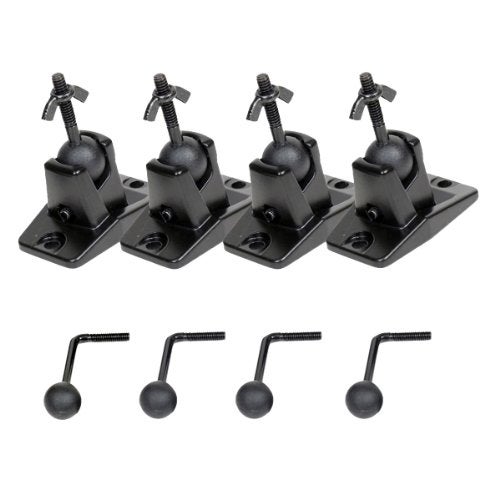 VideoSecu Universal Wall Ceiling Audio Mount for Home Theater Satellite Speaker - 4 Packs MS40B4 WN3 - Image 3